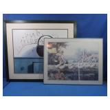 2 Pictures in a Frame, 1 Basket 31.50x 35.25", 1