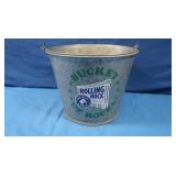Vintage Galvanized Rolling Rock Bucket