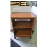 Black Glass TV Stand with 3 Shelfs. Front Top