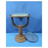 Antique Cast Iron Stand with Glass The Attrens &