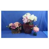 Miscellaneous Silk Flowers in Vases
