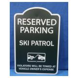 Metal Reserved Parking Sign 18x12"