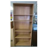 Wooden Bookself with 2 Drawers & Open Door 2