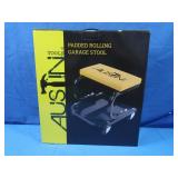 NIB Austin Tools, Padded Rolling Garage Stool