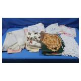 Large Vintage Doilies, Some Embroidered & Some