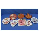 Fall Decorated Plates & Spring
