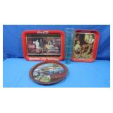 Vintage Coke Trays, Coke Plastic Cups & More