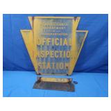 Vintage PA Official Inspection Metal Sign