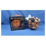 NIB Himacayan Salt Crystal Lamp ( Basket Look)