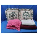 Homemade Blanket, Pillows, Blankets