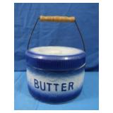 Antique Butter Bowl with Lid