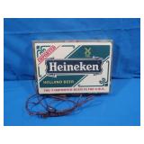Vintage Heineken Beer Light-Up Advertisement