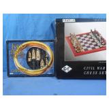 NIB Lord of the Rings&Civil War Chess Sets
