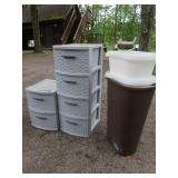 Storage Drawers,Plastic,Garbage Cans