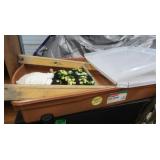 Wheeled Underbed Cedar Storage Box w/Knit Lap