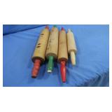 4 Wooden Rolling Pins