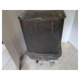 Metal Rolling Cabinet w/Lg Lot of Vintage Boys