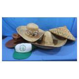 Vintage Straw&Leather Hats