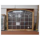 77 x 62 Black Arched Anderson Window