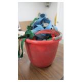 Bucket of Ratchet Straps & Cam Straps
