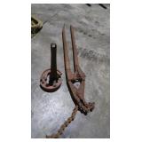 Used Ratchet Pipe Cutter