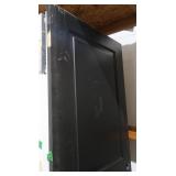 32" 2 Panel Door Only Black