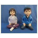 Vintage Boy&Girl Statues