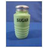 Vintage Jeannette Glass Jadite Glass Sugar Shaker