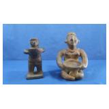 Vintage Mexican Folk Art Terracotta Clay Figure