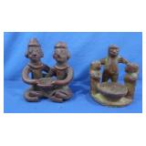 Vintage Mexican Folk Art Terracotta Clay "Circle