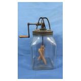Antique Dazey Glass Butter Churn