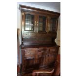 Wooden China Cabinet,Dovetail-54x18x80"H