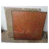 2 Vintage Card Tables 30x30"&28.5x28.5"
