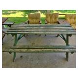 Wooden Picnic Table 71x23x28"H