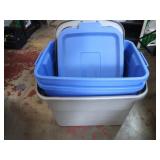 3 Totes w/lids