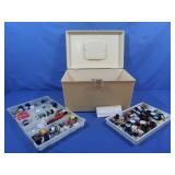 Sewing Basket w/contents-Sewing Notions