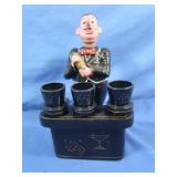 Vintage Dee Bee Ceramic Bartender Figure