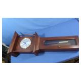 Wooden Wall Regulator Clock 13.5x7.25x34"H