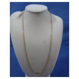 14K Tri-Color Gold 18" Chain 1.7gr