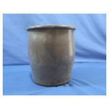 Gray Stoneware Crock-some cracks