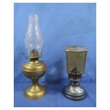 Vintage Brass Oil Lamps