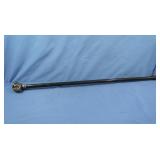 Silver Chrome-Plated Skull Knob Walking Stick
