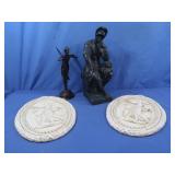"The Thinker" Sculpture Repro after Michaelangelo&