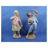 Vintage Atlantic Mold Co. Girl&Boy Figures,16"