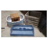 Wooden Crate,Wooden Box,Wooden Tray&Wicker Basket
