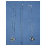 2 Sterling Necklaces,Sterling Chain 9gr TW