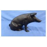 Vintage Cast Iron Pig Bank
