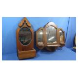 Wood Framed Wall Hanging Mirrors