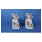 2 Porcelain Angel Figurines