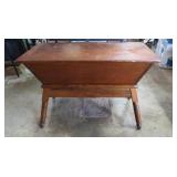 Vintage Wooden Dough Box End Table 37.5x16x27.5"H